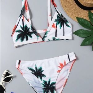 Palm Tree Pattern Bikini